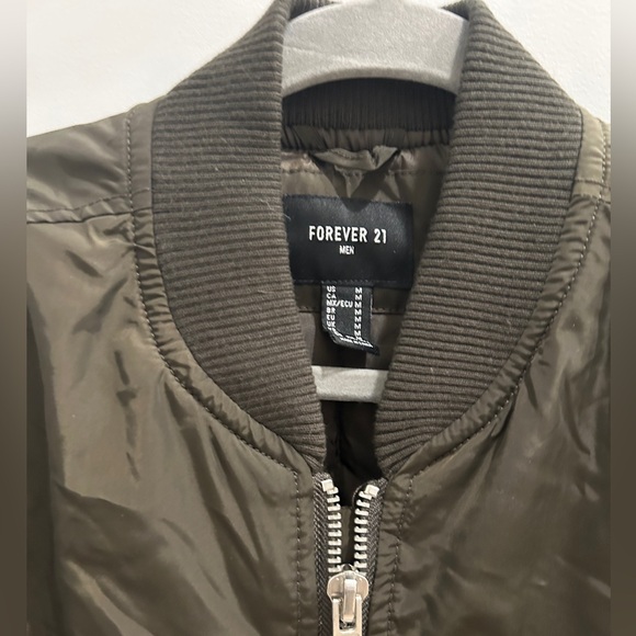 Army Green Bomber Jacket - Picture 2 of 3